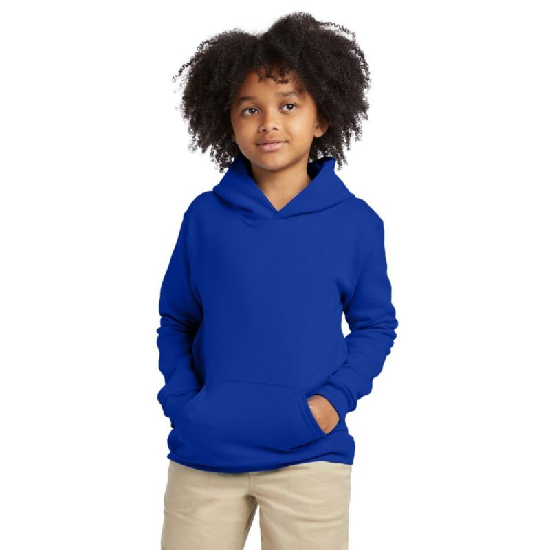 Sudadera con capucha Hanes X-Large EcoSmart Royal profundo