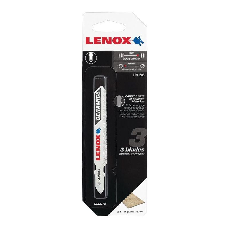 Cuchilla de sierra de calar Lenox 9 cm x 1 cm Pack de 3 Carburo de granulado