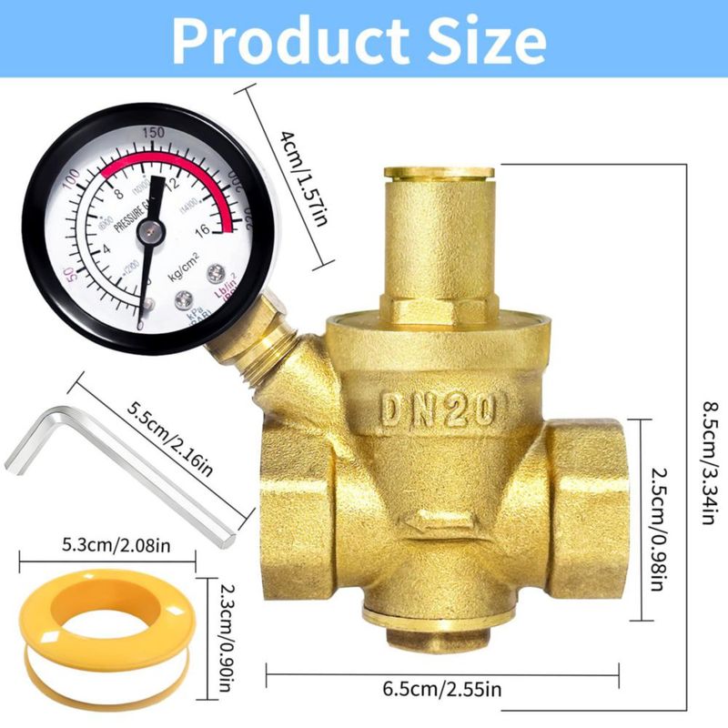 Válvula reguladora de presión Valquave 3/4" NPT DN20