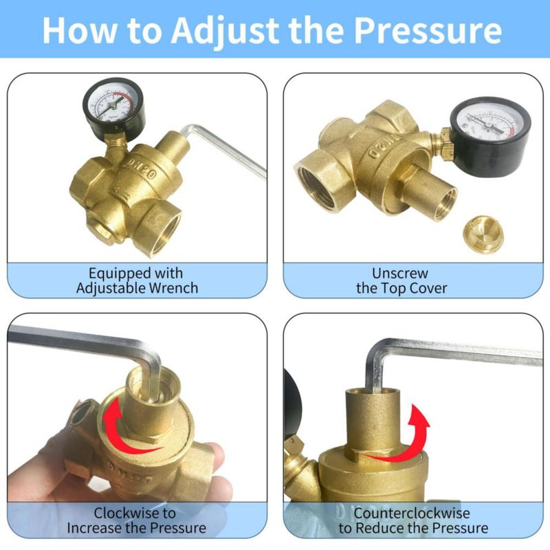 Válvula reguladora de presión Valquave 3/4" NPT DN20