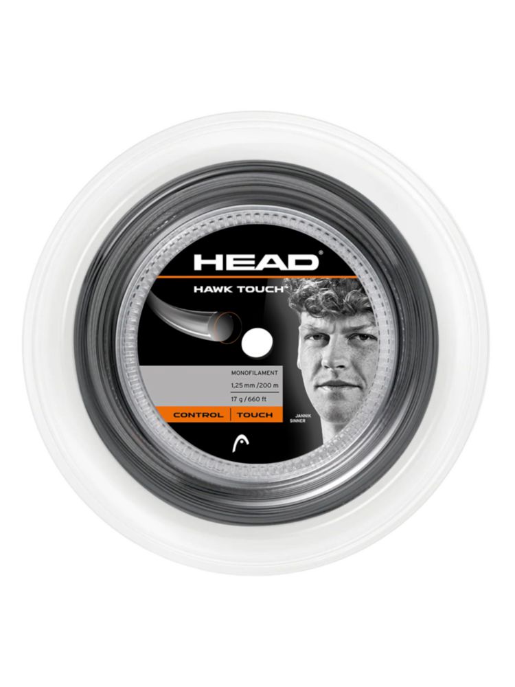 Cuerda de Tenis HEAD Hawk Touch 660 m 17G Antracita