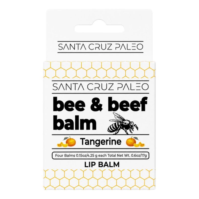 Bálsamo labial Santa Cruz Paleo Mandarina - Pack de 4 (425 g)