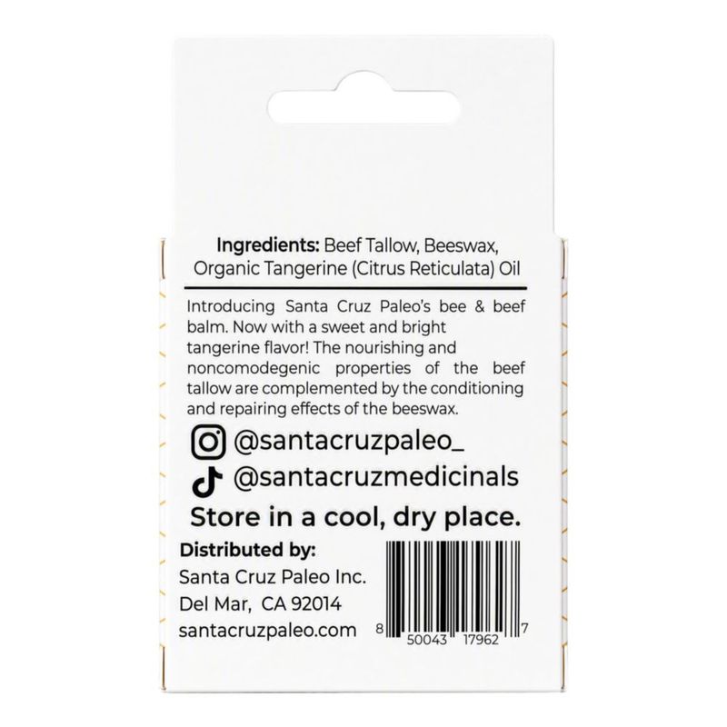 Bálsamo labial Santa Cruz Paleo Mandarina - Pack de 4 (425 g)
