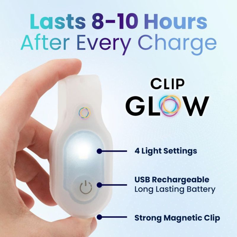 ClipGlow Light Night Shift Light con clip para lactancia color blanco