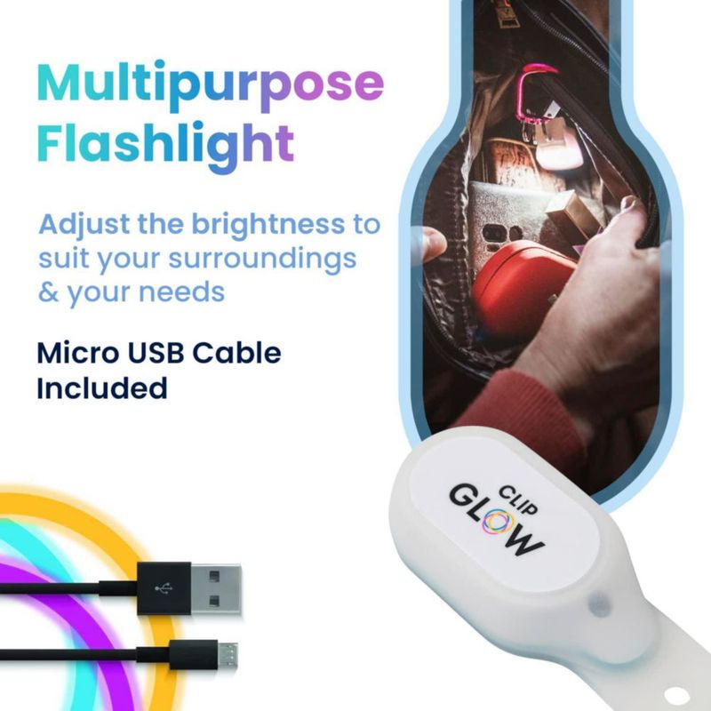 ClipGlow Light Night Shift Light con clip para lactancia color blanco