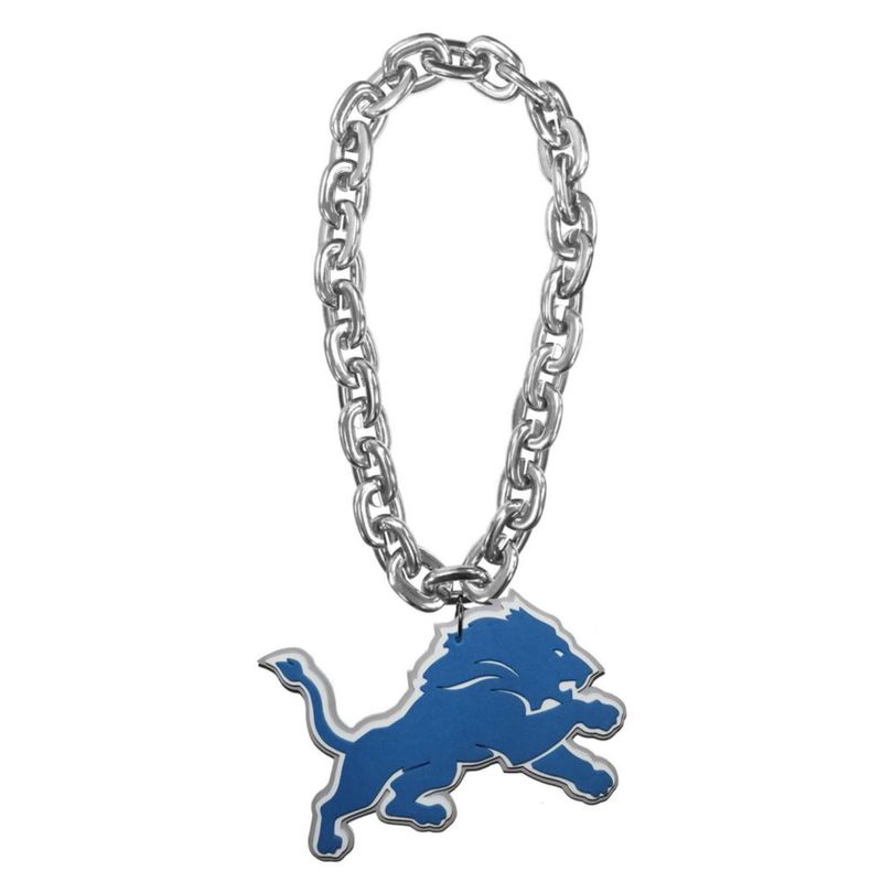 Cadena de fanático aminco Detroit Lions plateada 47 cm