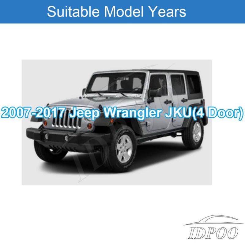 Soporte de Asiento Idpoo para Jeep Wrangler JKU 2.5‑3.8 cm Ajustable