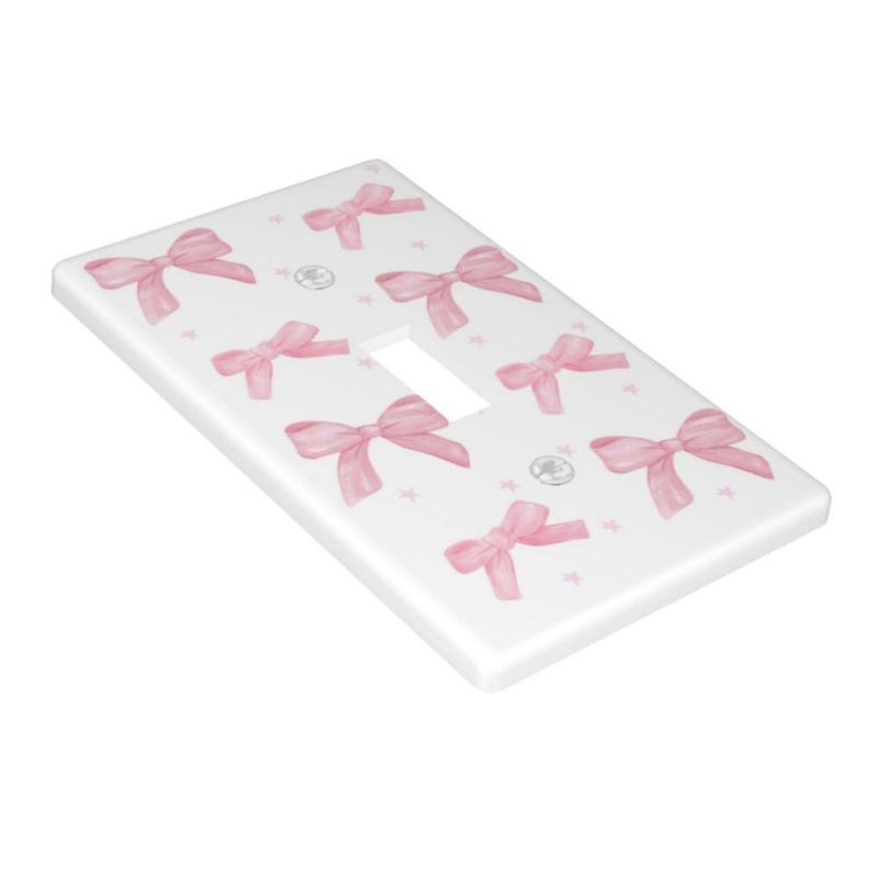 Placa de pared TESMODIN 11 cm × 7 cm con diseño de lazo rosa