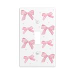 Placa de pared TESMODIN 11 cm × 7 cm con diseño de lazo rosa