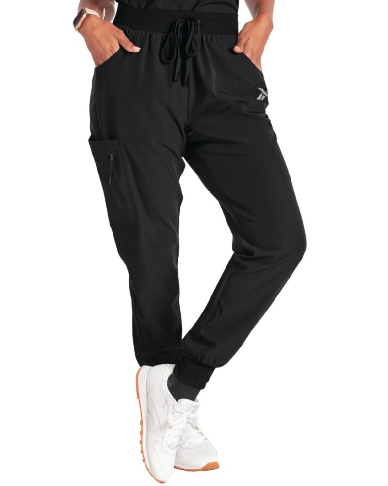 PANTALONES Reebok Mujer Scrub Jogger 5 Bolsillos Antiolor
