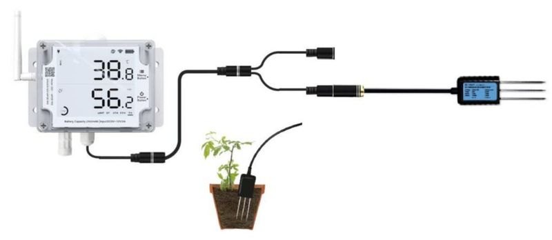 Medidor de Humedad UbiBot GS1-AETH1RS con Sonda WiFi/Ethernet