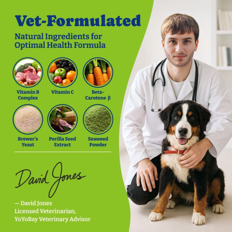 Masticables para perros YoYoBay contra pulgas y garrapatas con sabor a pato y pera - 70 unidades