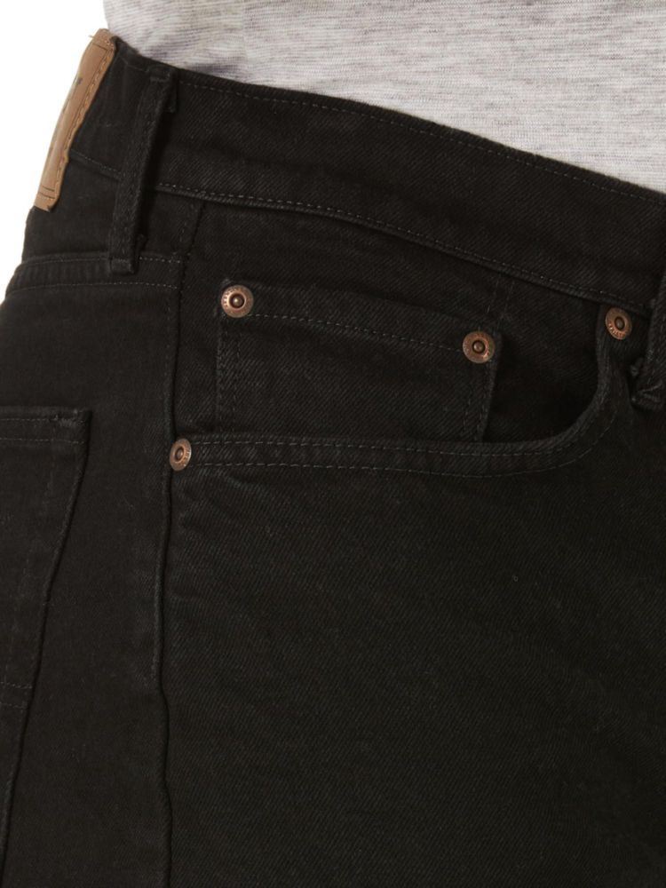 Shorts de Jean Wrangler 34 Negro Azabache Corte Relajado