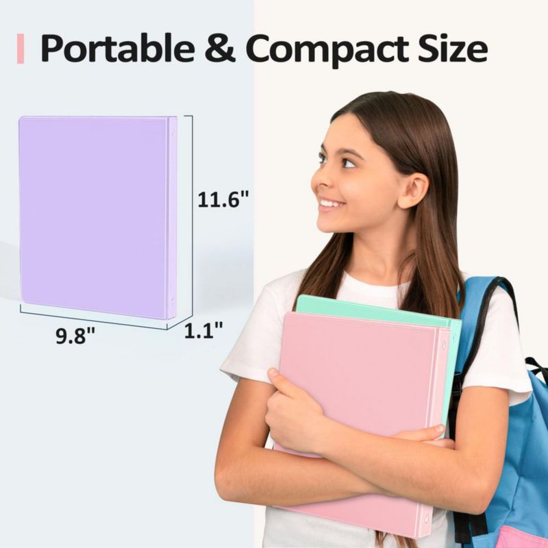 Carpeta Sooez de 3 anillas 13 cm azul tamaño carta