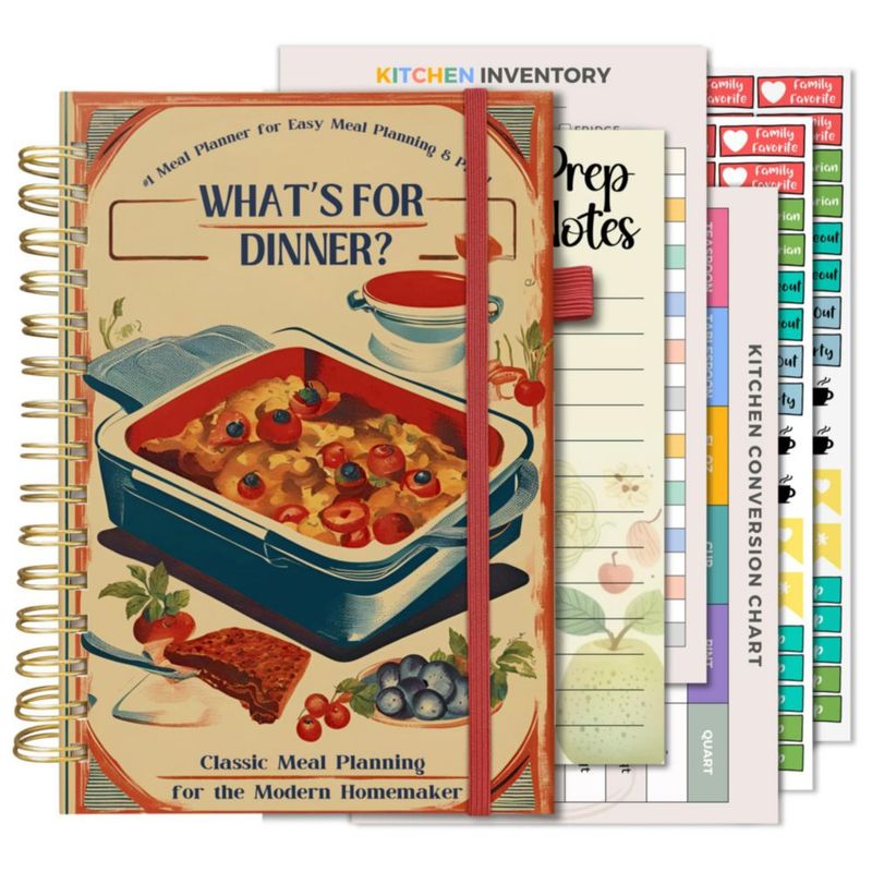 Planificador semanal retro de comidas Life & Apples
