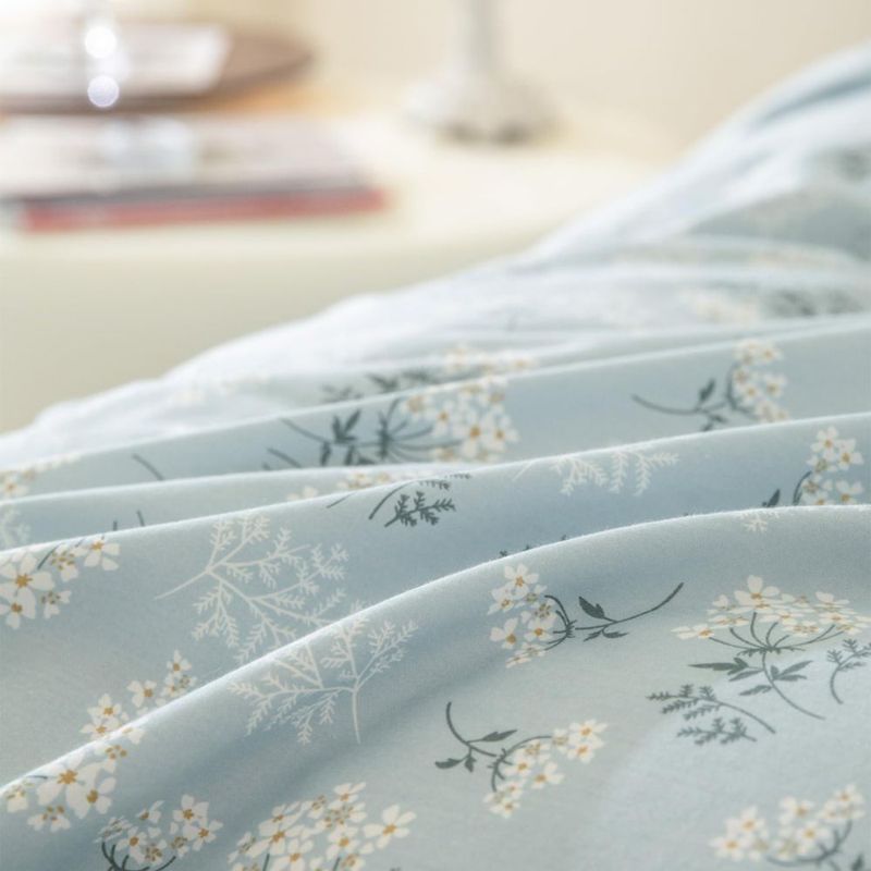Juego de 3 piezas – funda nórdica y fundas de almohada BUPIRD Queen floral de microfibra