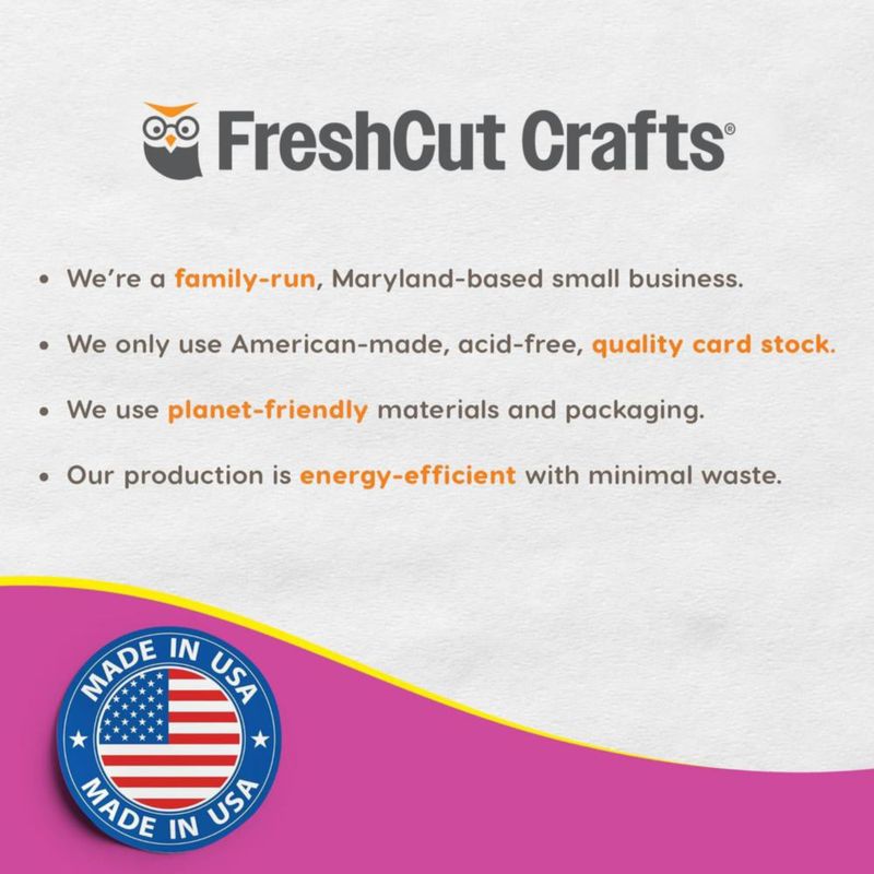 Formas de Papel FreshCut Crafts 840 piezas en colores festivos