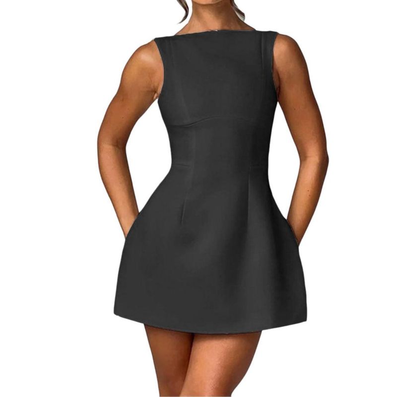 Vestido corto negro entallado BNGD talla M 31 cm