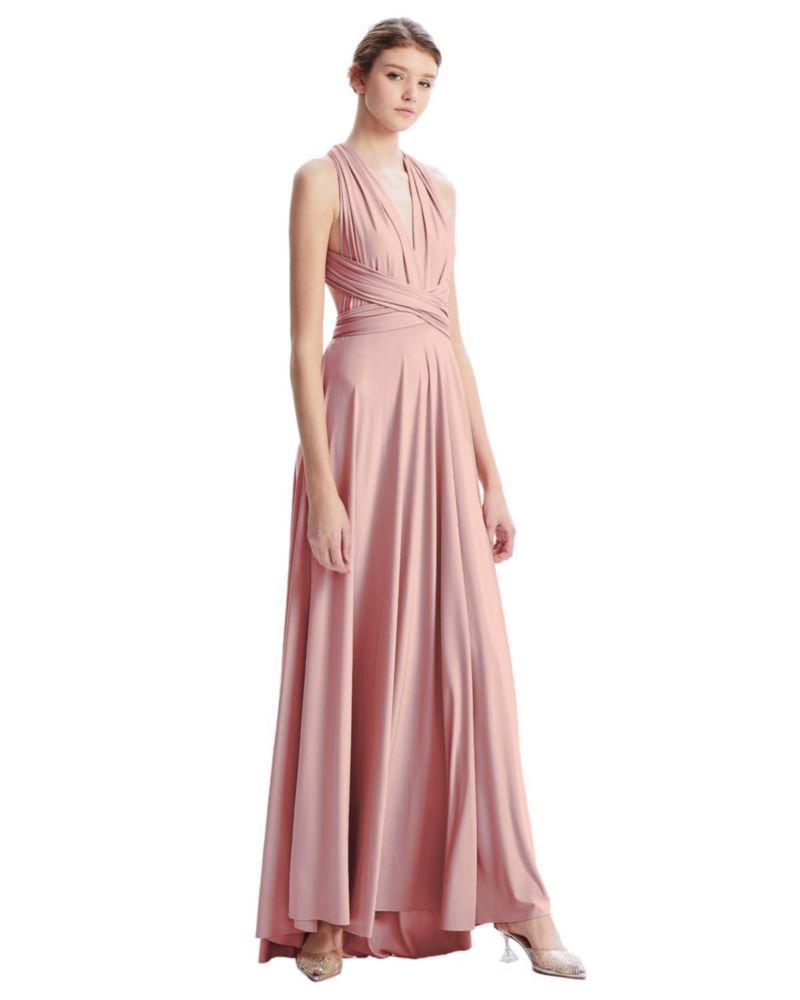 Vestido Maxi Envolvente Infinity de INFIWING para Dama de Honor/Invitada