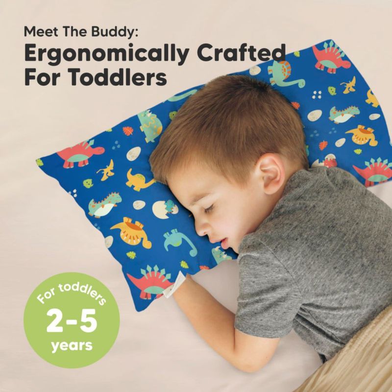 Almohada KeaBabies 25 × 46 cm DinoWorld con funda
