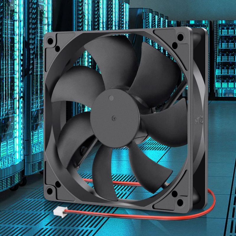 Ventilador de refrigeración Wathai 120 mm 12 V 045 A 2 pines 25 mm