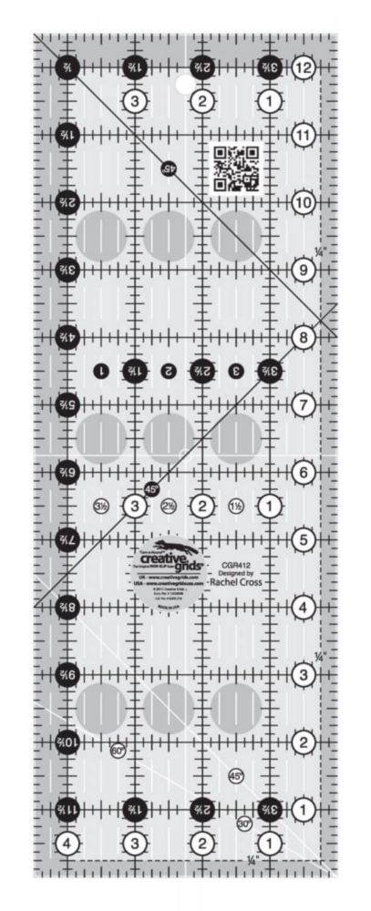 Regla Creative Grids 11 cm x 32 cm Acrílico