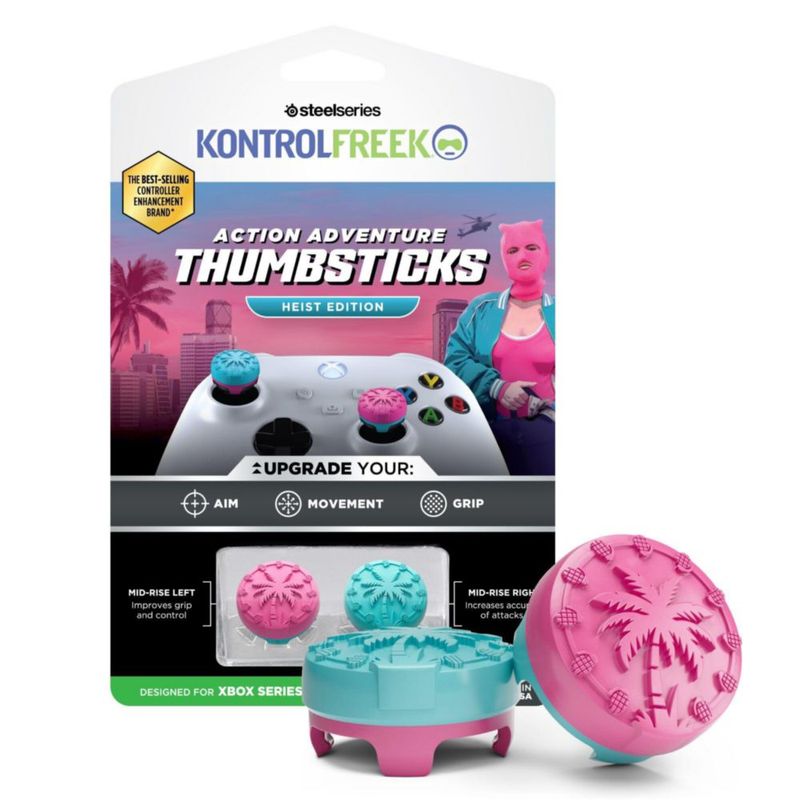 Palancas Analógicas KontrolFreek Heist para Xbox (Rosa/Azul)