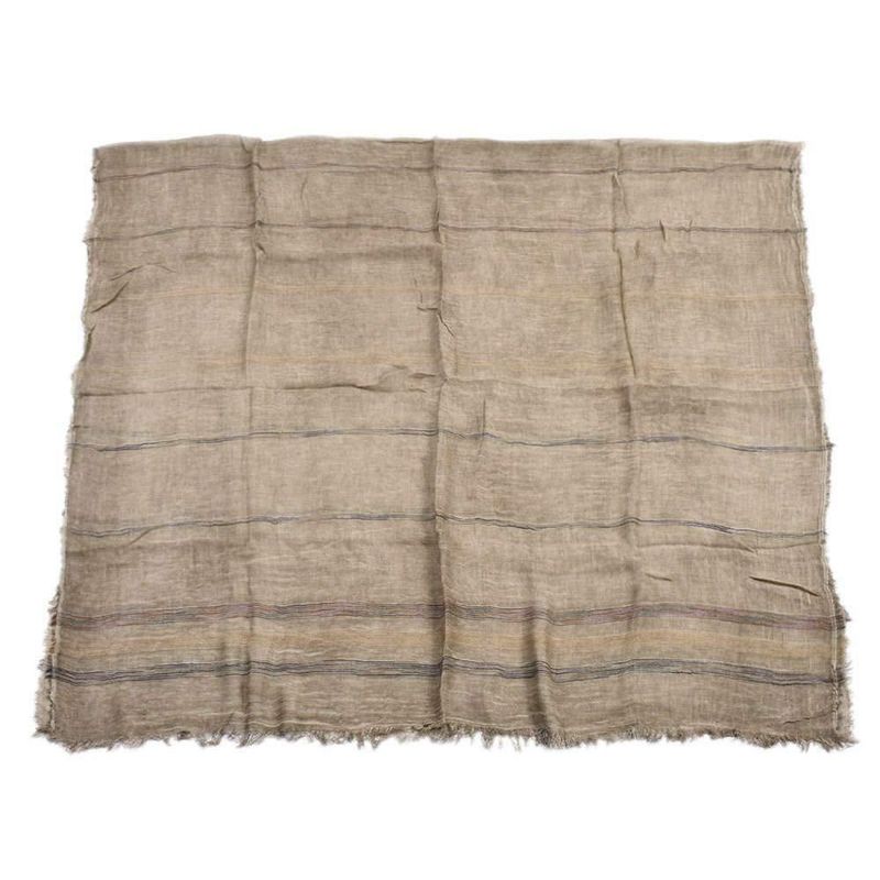 Bufanda Kangqifen 191 cm x 89 cm Algodón y Lino Caqui