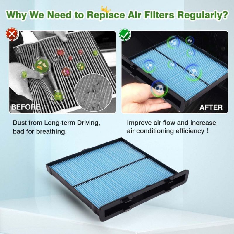 Filtro de aire de cabina Forccord para Subaru Forester/WRX - Pack de 2