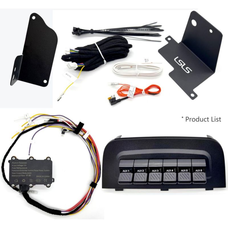 Panel de Interruptores KINETRAX de 6 Canales para Bronco/F-150 2021-2025