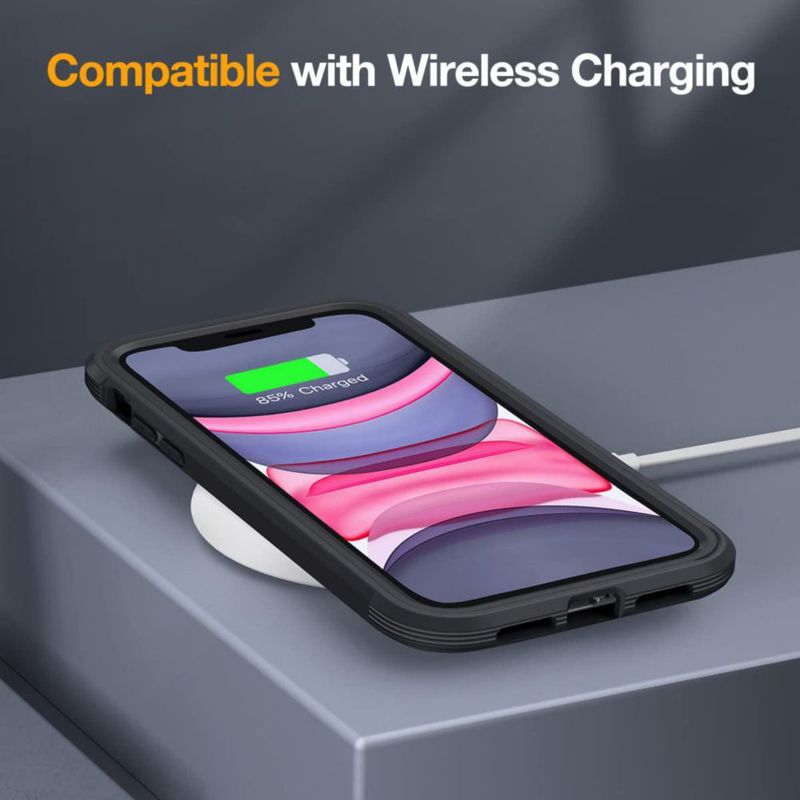 Funda Miracase iPhone 11 6.1" de Vidrio Negra