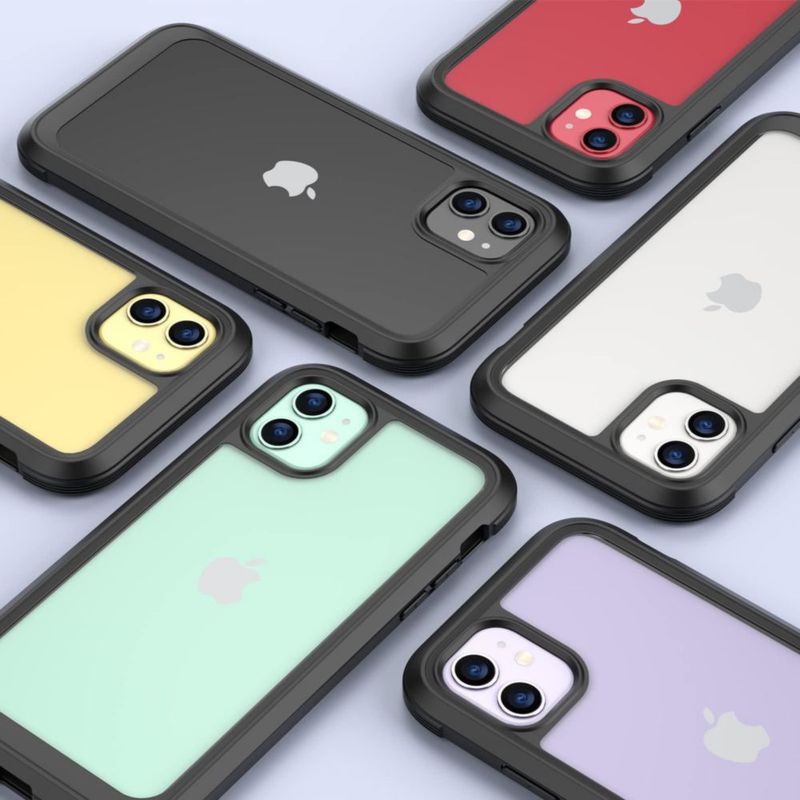Funda Miracase iPhone 11 6.1" de Vidrio Negra