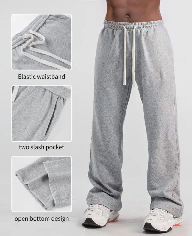Pantalón de chándal Time Leap Holgado Pierna Ancha Gris XS