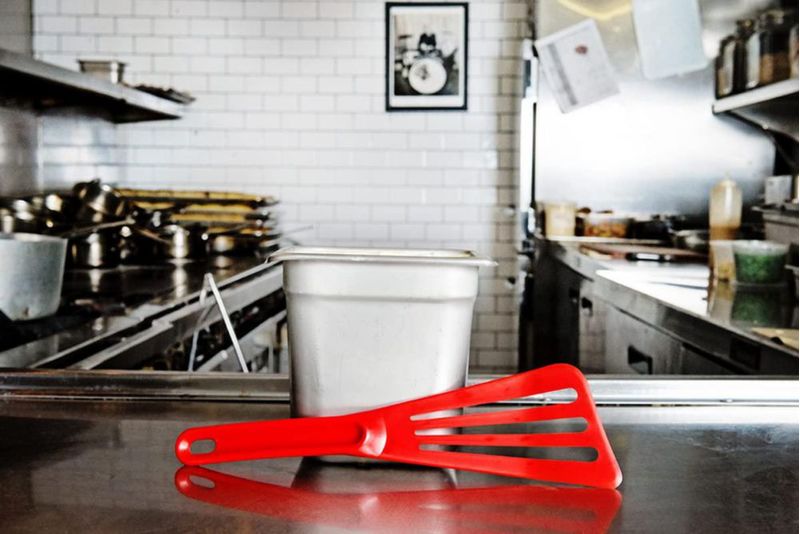 Espátula de Cocina Matfer Exoglass® Roja de Alta Temperatura
