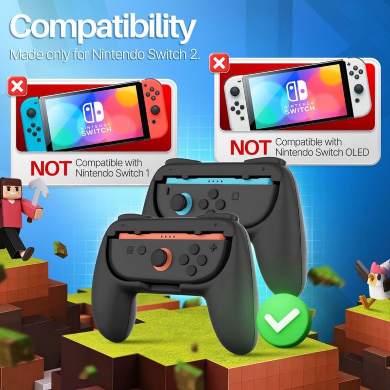 Empuñadura Joy-Con TNP Products Pack de 2 Negro
