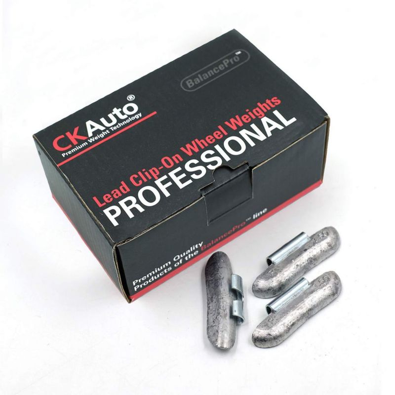 Contrapesos para Ruedas CKAuto 42 g de Plomo Tipo Clip‑On 25 piezas/Caja
