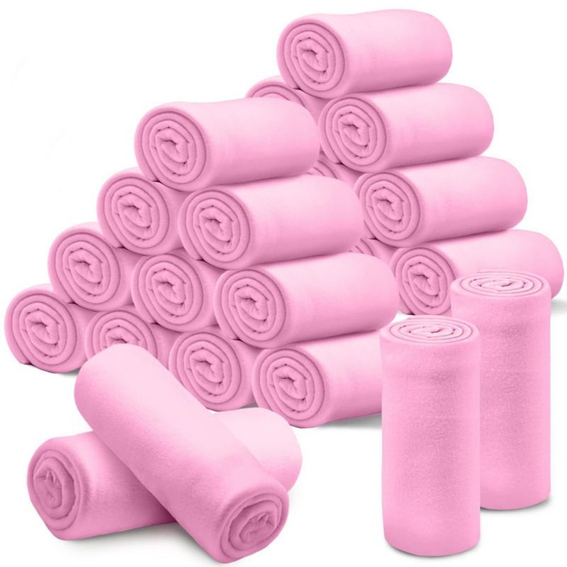 Manta NovaSunrise 152 x 127 cm Rosa – Pack de 24 (Forro Polar)