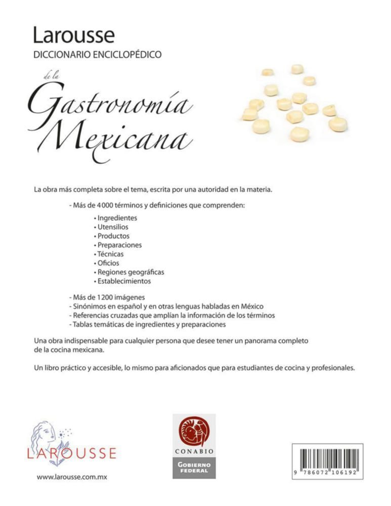 Diccionario Larousse de Gastronomía Mexicana (Español)