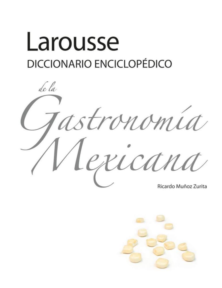 Diccionario Larousse de Gastronomía Mexicana (Español)