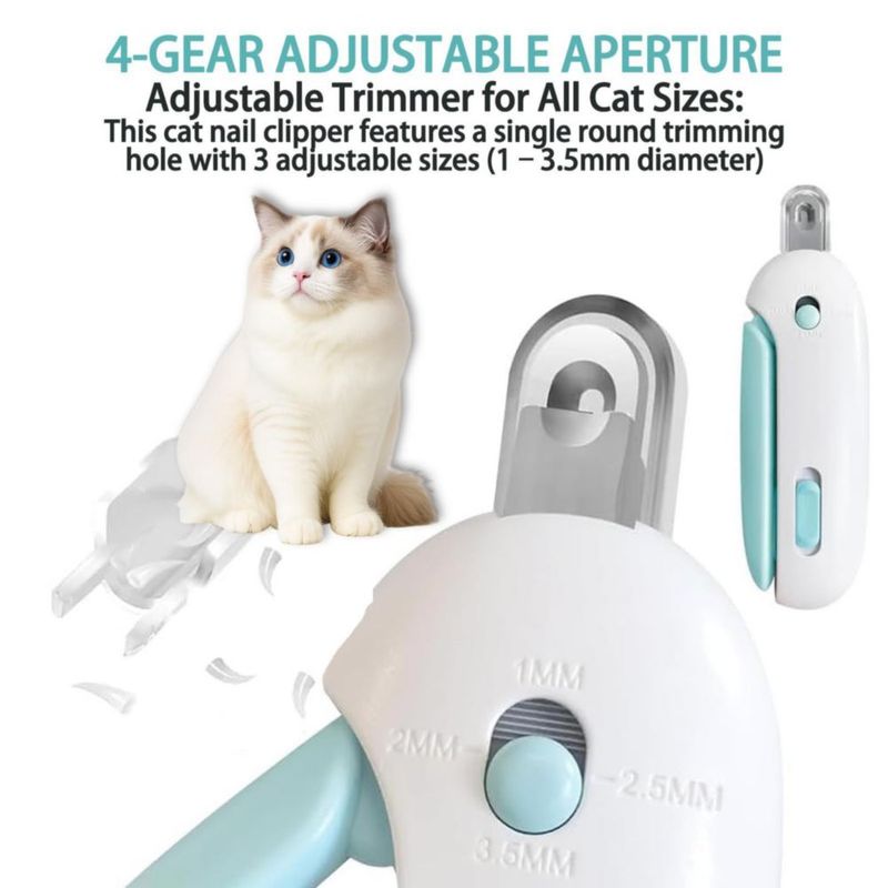 Cortaúñas para gatos fernfern ajustable de 3 tamaños