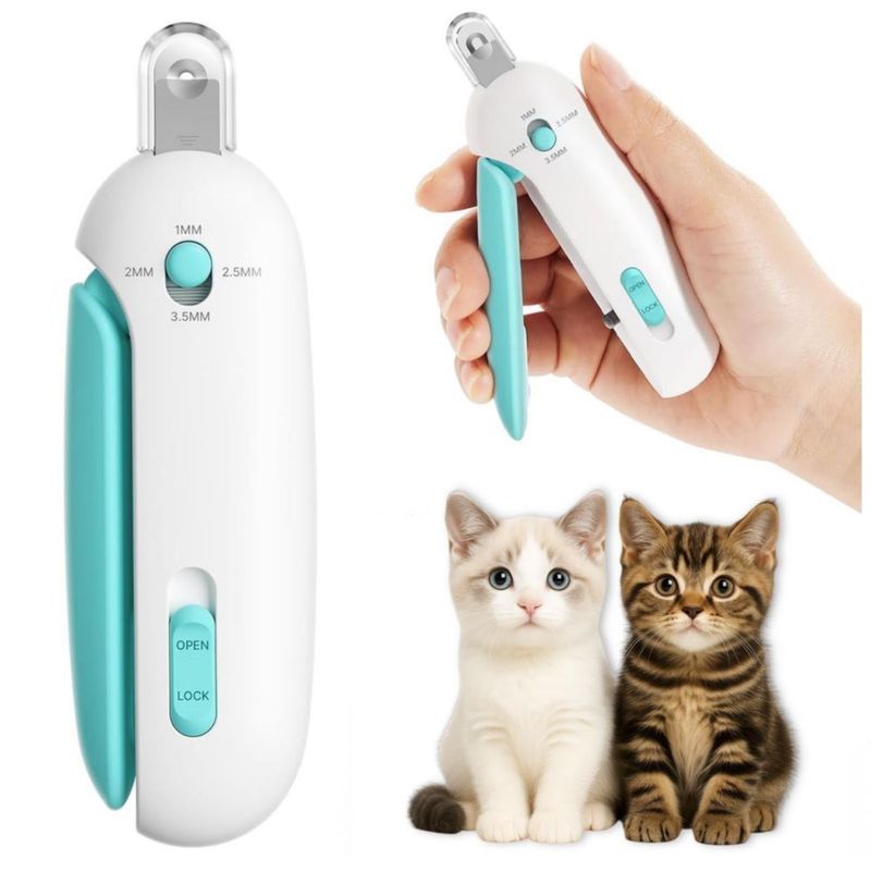 Cortaúñas para gatos fernfern ajustable de 3 tamaños