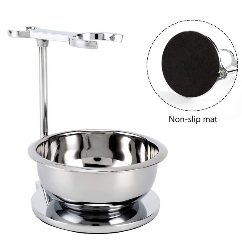 Soporte Deluxe para Maquinilla SANWA y Cuenco de Acero Inoxidable