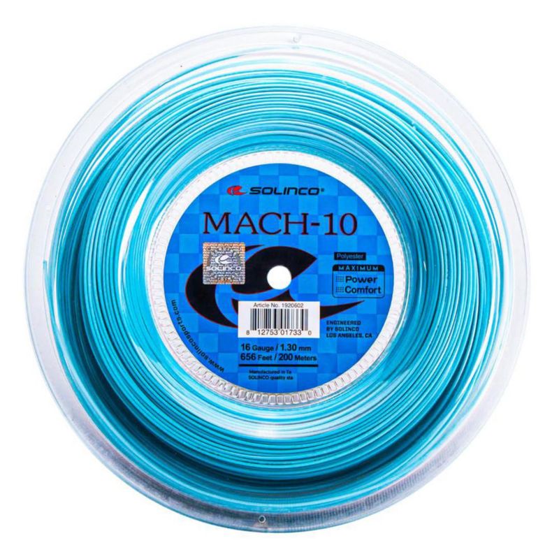 Cuerda de Tenis Solinco Mach-10 200 m Co‑poliéster 18