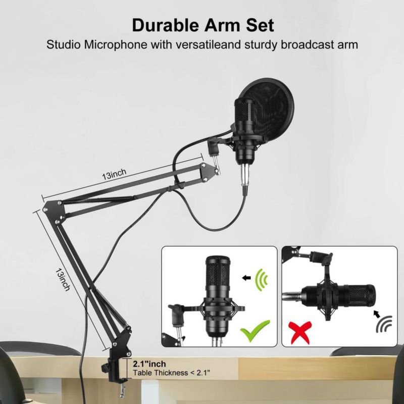 Mezclador de Audio SINWE F993 Kit de Podcast con Cambiador de Voz