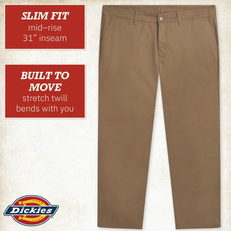 Pantalones de trabajo Dickies para mujer talla plus corte bota
