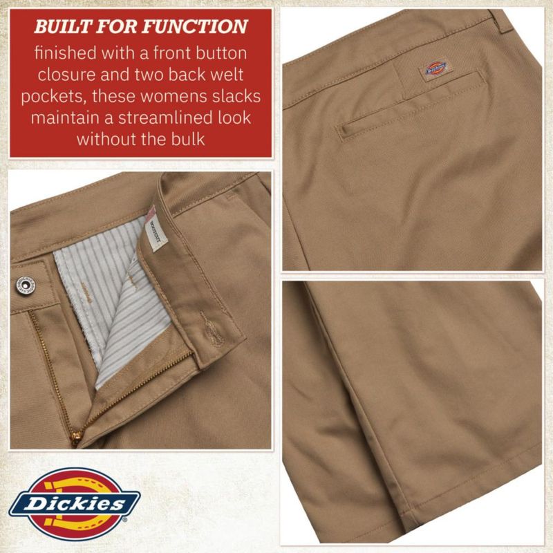 Pantalones de trabajo Dickies para mujer talla plus corte bota
