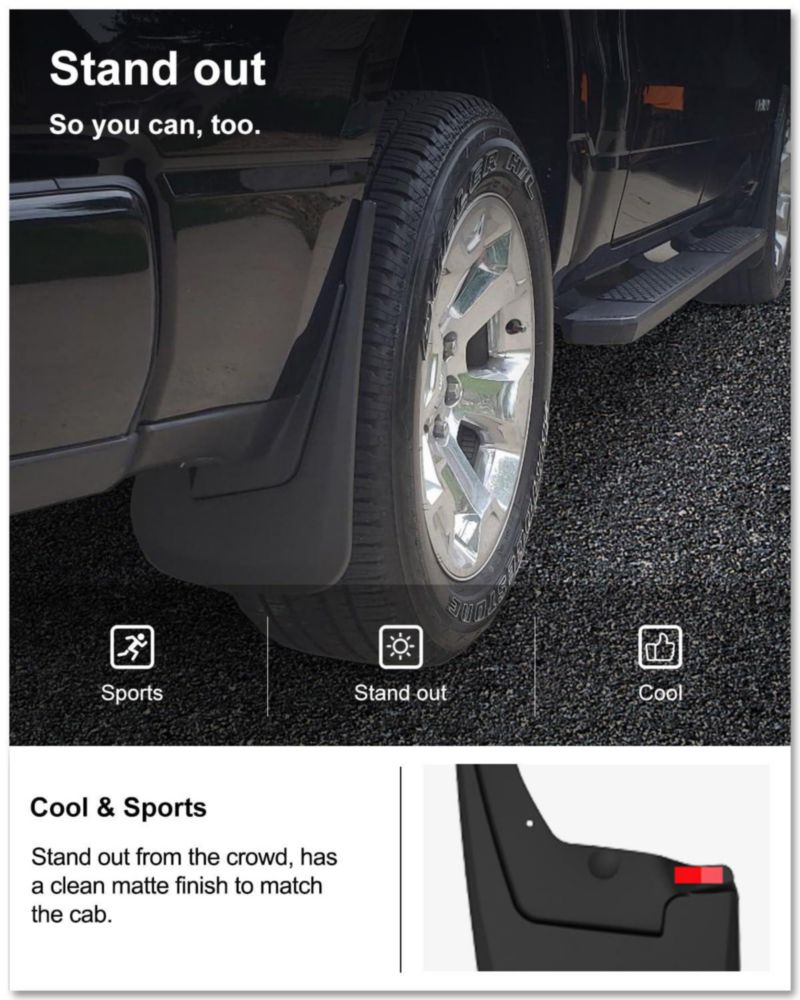 Deflectores de barro Kiwi Master para Ram 1500 2019‑2024 (sin taladrar)
