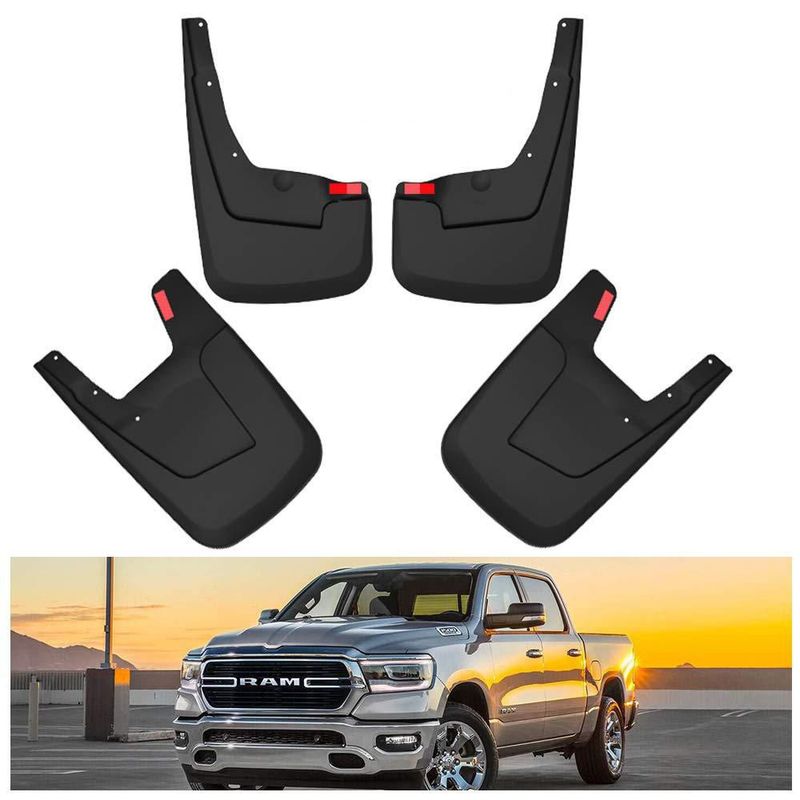 Deflectores de barro Kiwi Master para Ram 1500 2019‑2024 (sin taladrar)
