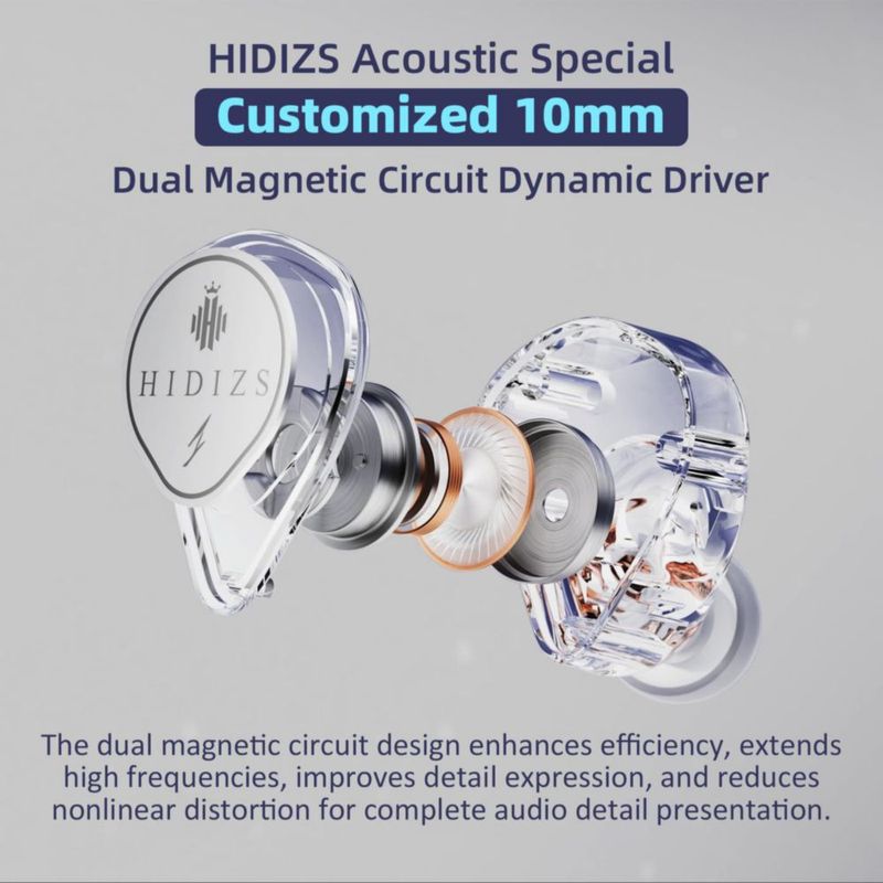 Auriculares Hidizs ST2 Pro USB‑C con cable transparente
