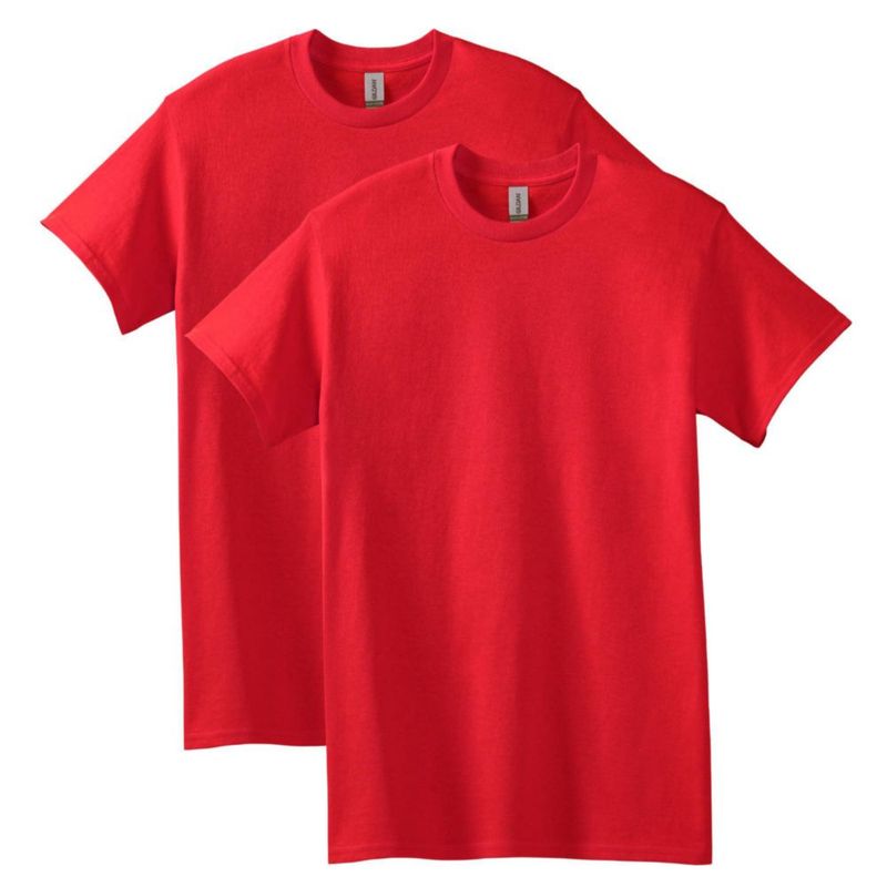 Camiseta Gildan G5000 Roja Pack de 2 talla Large EE. UU.